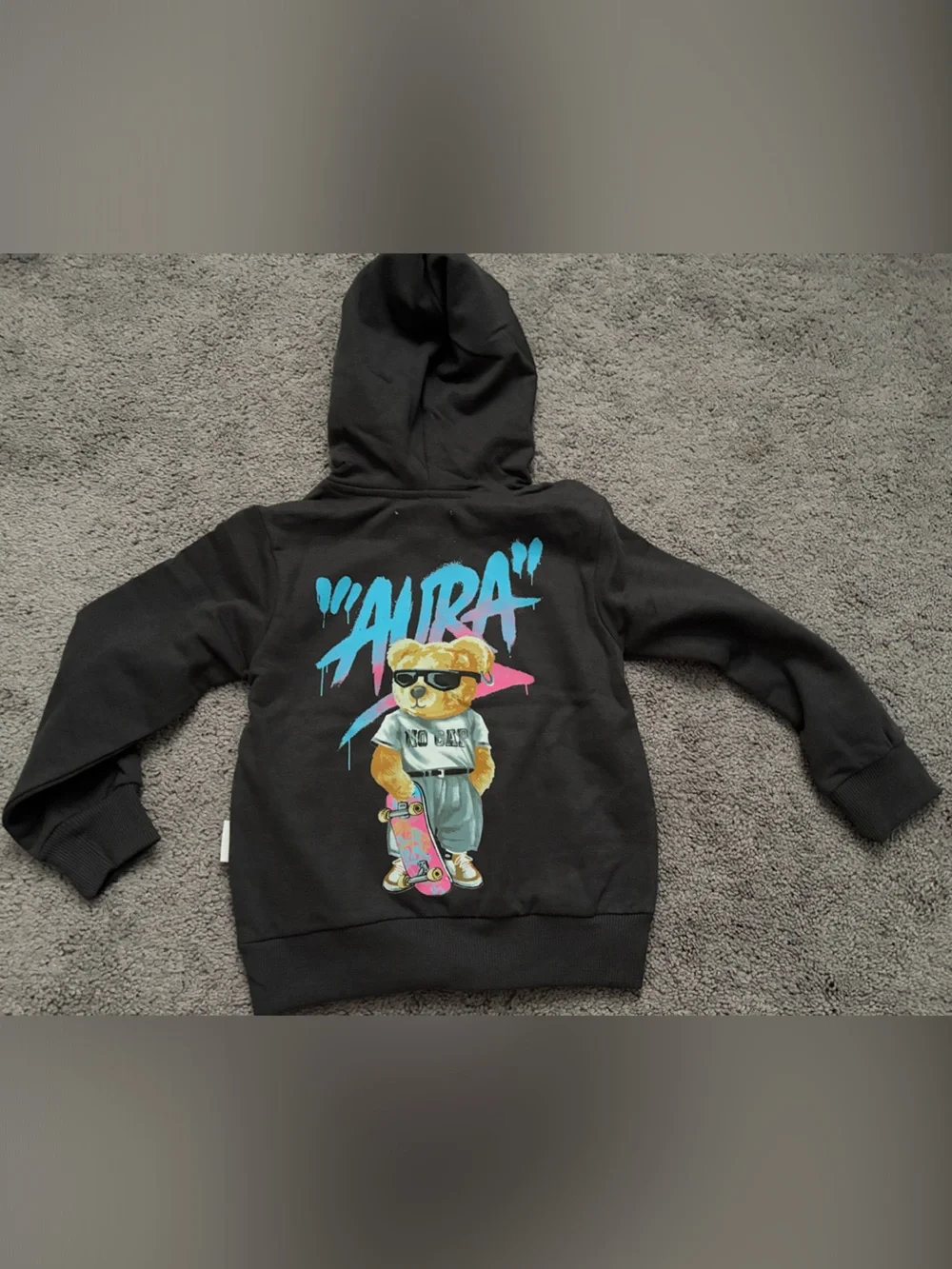 Sovereign Code Charcoal Hoodie with Skate Graphic
